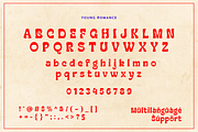 Young Romance - Retro Display Font, a Sans Serif Font by Sronstudio (Thumbnail 13 of 13)