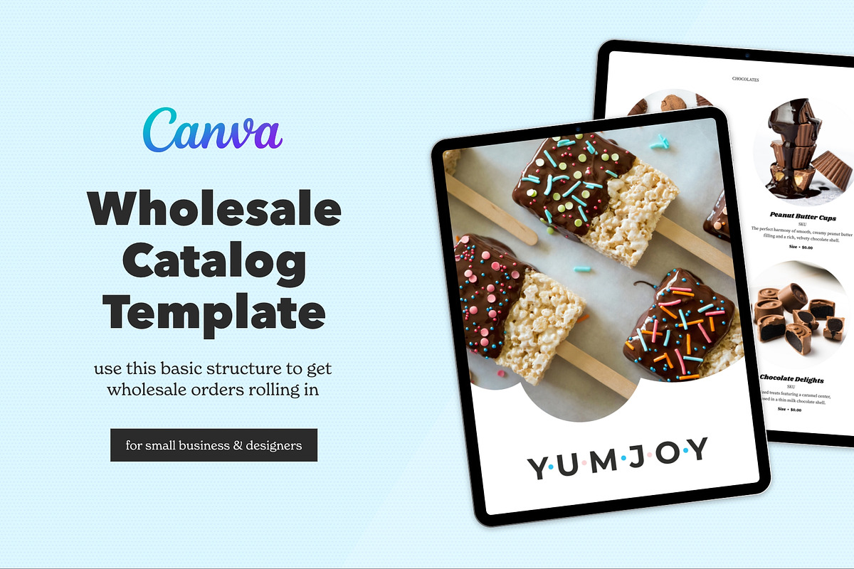 Canva Wholesale Catalog Template, a Brochure Template by Dandymark (Photo 1 of 12)