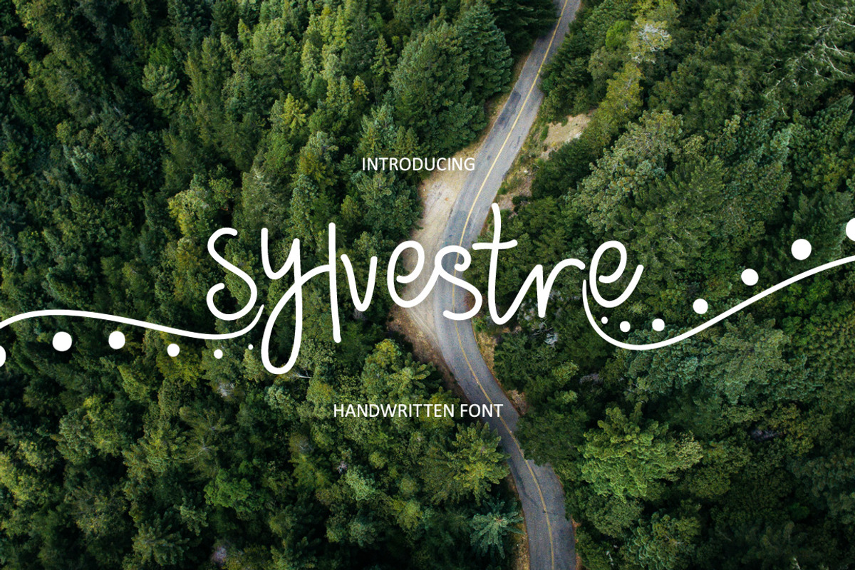 Sylvestre nature handwritten font
