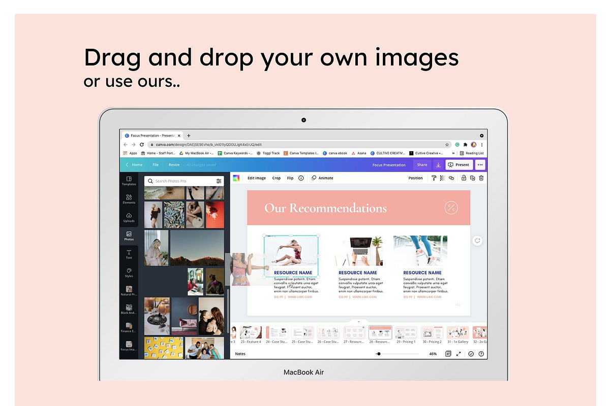 Focus Webinar, Course, Presentation, a Presentation Template by Cultive Creative (Photo 7 of 13)