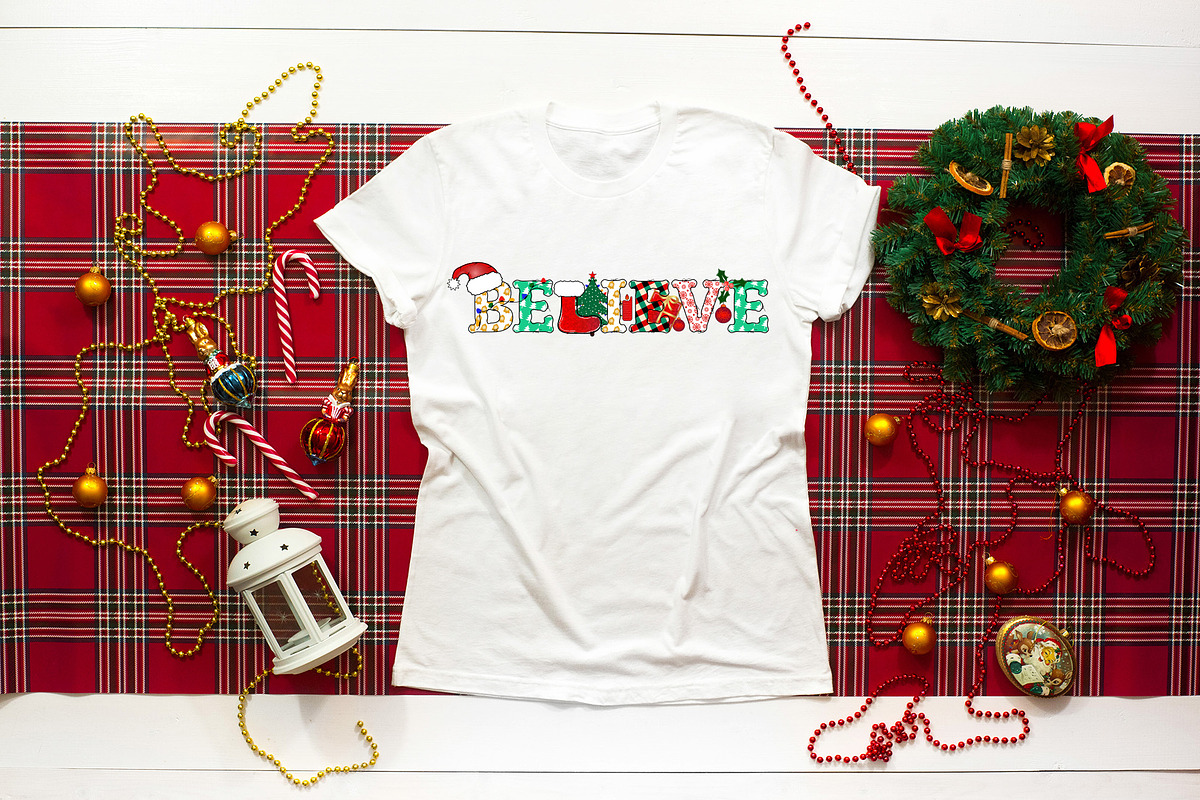 Christmas Doodle Alphabet PNG Bundle, a Graphic by CraftlabSVG (Photo 9 of 13)
