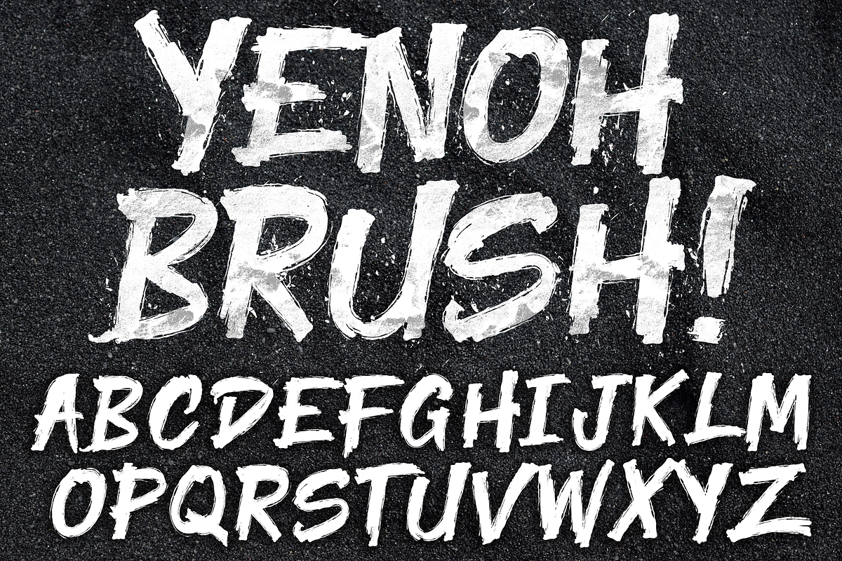 YENOH BRUSH FONT