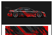 Bold Red & Black Car Wrap Design, a Technology Illustration by CarWrap design (Thumbnail 2 of 3)