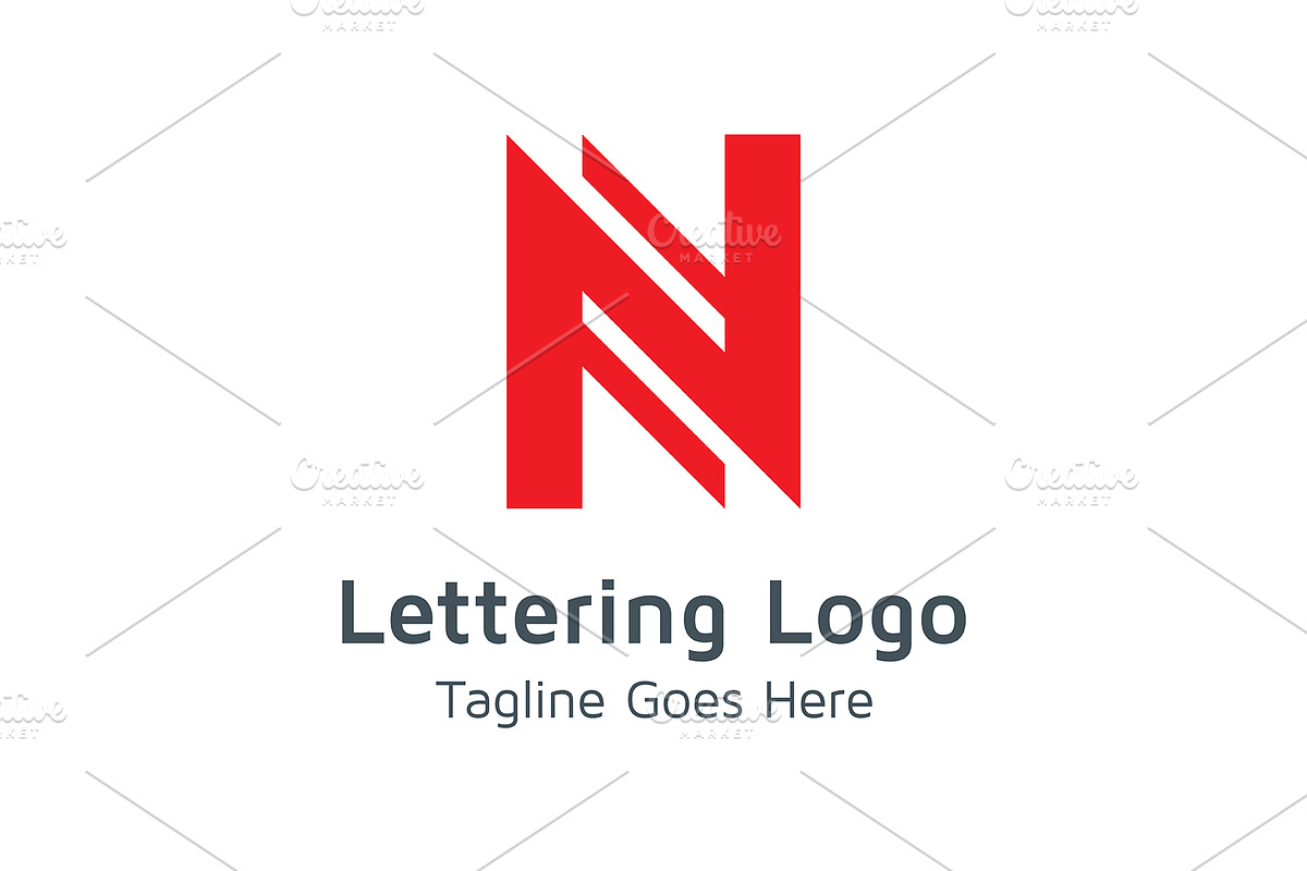 20 Logo Lettering N Template Bundle, a Branding & Logo Template by Acongraphic (Photo 17 of 21)
