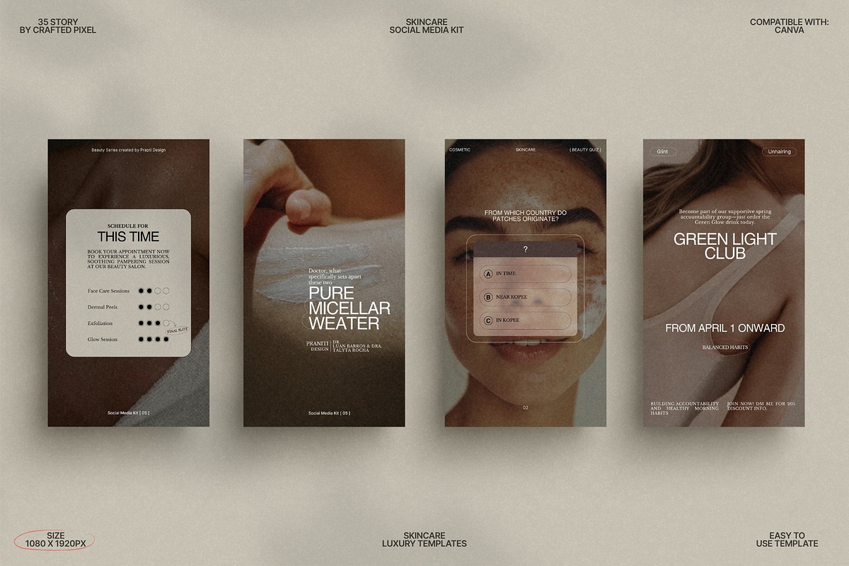 Skincare Stories for Canva Use preview 7