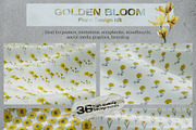Golden Bloom: Floral Design Kit, a Pattern Graphic by Megan Aili Designs (Thumbnail 9 of 10)