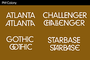 PM Colony Classic Sci-Fi Font, a Sans Serif Font by Paper Moon Graphic Supply (Thumbnail 5 of 7)
