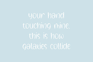 Galaxy Sprinkle - Handicraft Font