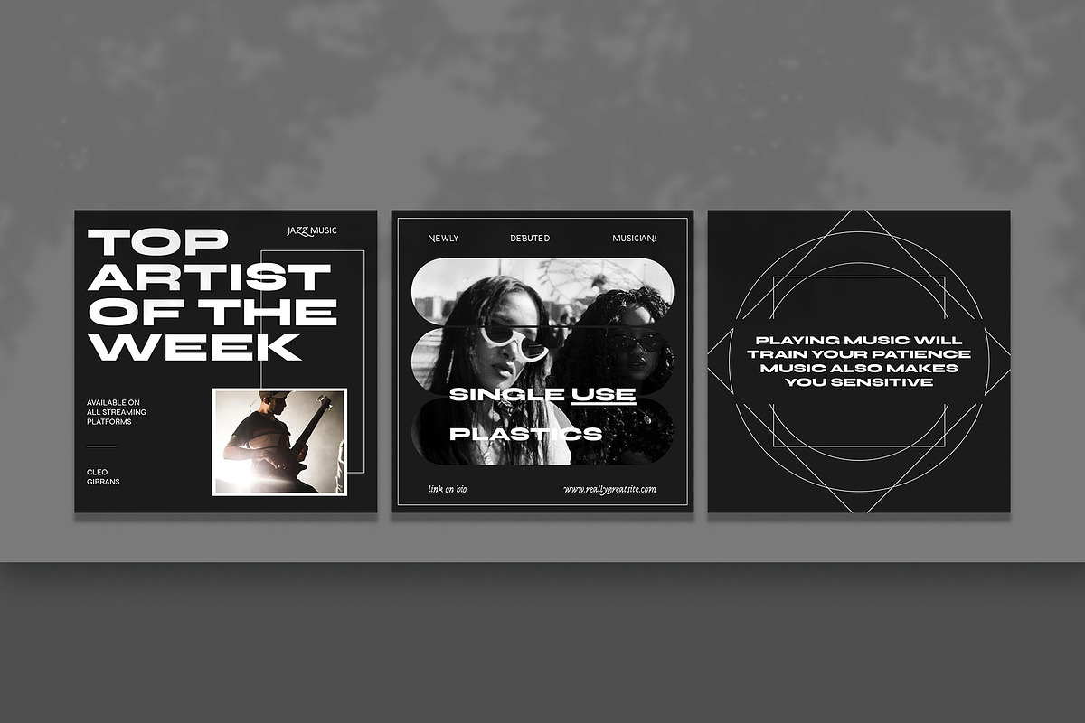 Hertz Music Instagram Template | PSD, a Social Media Template by Azruca (Photo 5 of 8)