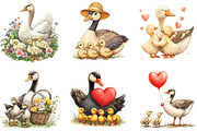 Mama Goose Mother's Day Clipart Bund, an Illustration by Designking (Thumbnail 5 of 5)