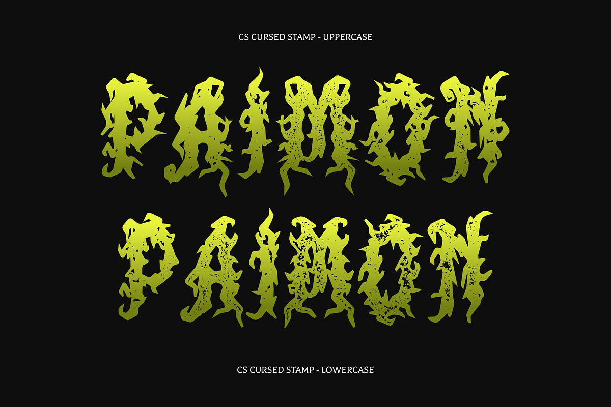 CS Cursed Stamp, a Blackletter Font by Craft Supply Co. (Photo 4 of 8)