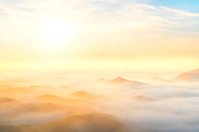 Mountains sunlight background, a Wallpaper Graphic by Anamul Haque Anik (Thumbnail 3 of 3)