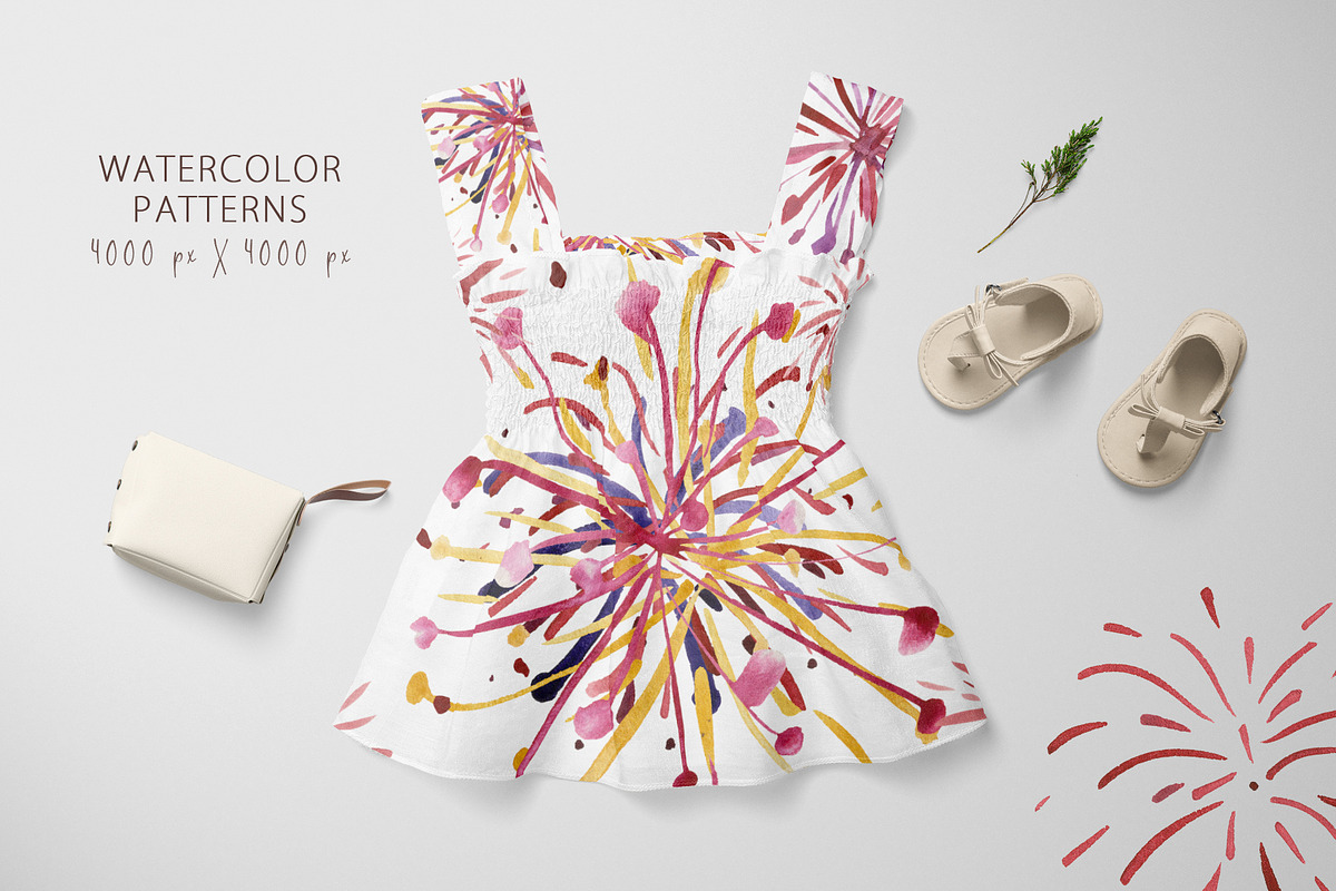 Watercolor Firecracker, a Decorative Illustration by Design X0 (Photo 7 of 10)
