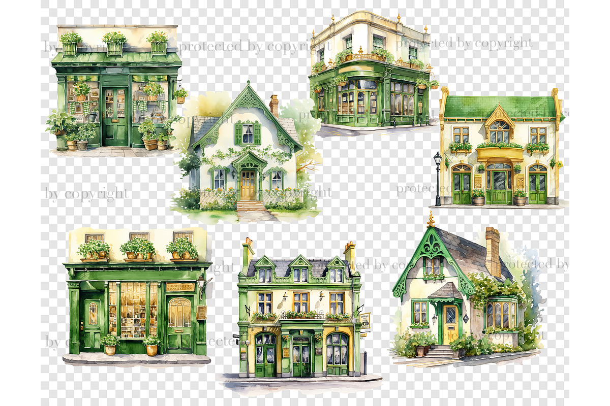 St.Patricks Day Irish Pub PNG, an Object Illustration by GlamArtZhanna (Photo 6 of 6)
