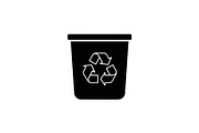 Recycling Bin Minimal Silhouette, a Graphic by Designer_Momina (Thumbnail 4 of 14)