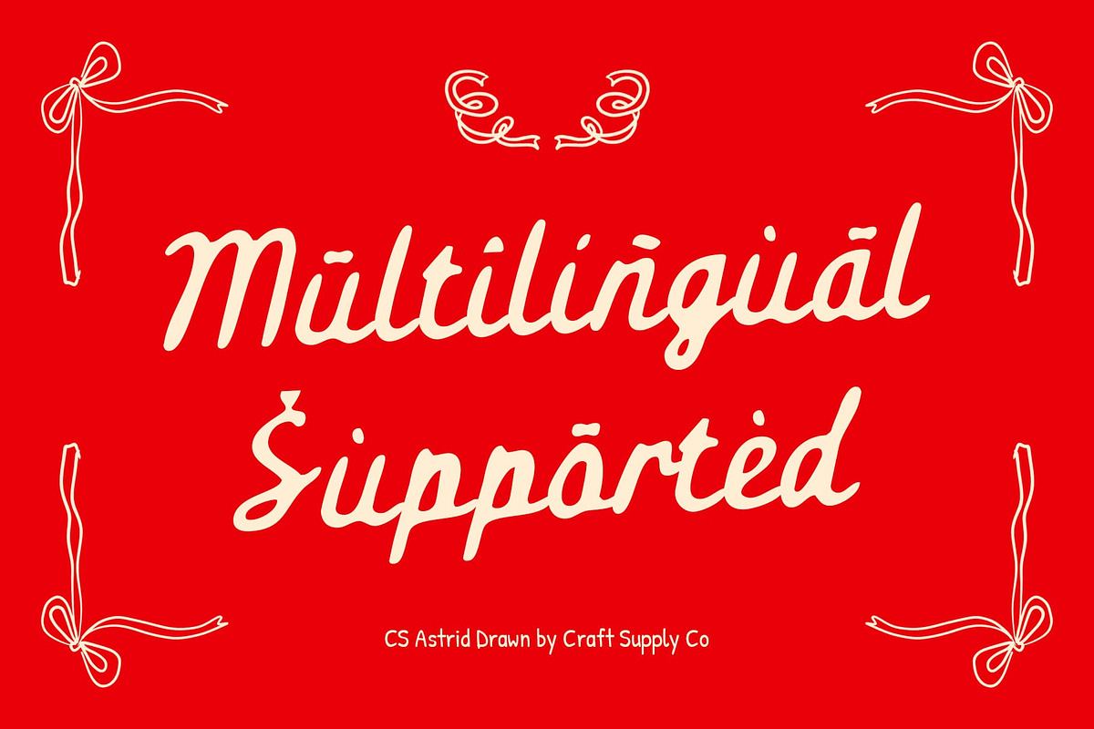CS Astrid Drawn, a Script Font by Craft Supply Co. (Photo 7 of 8)