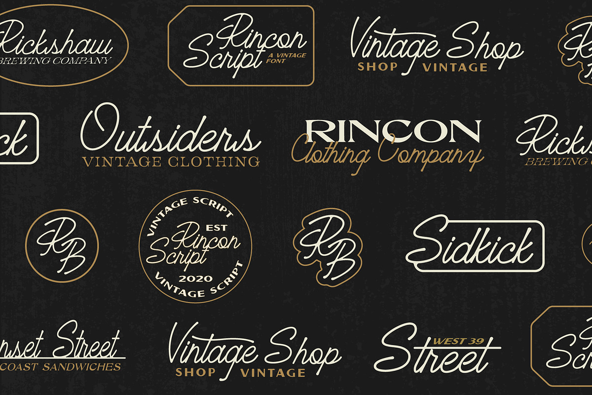 Rincon Script Typeface, a Script Font by NienowBrand (Photo 4 of 5)