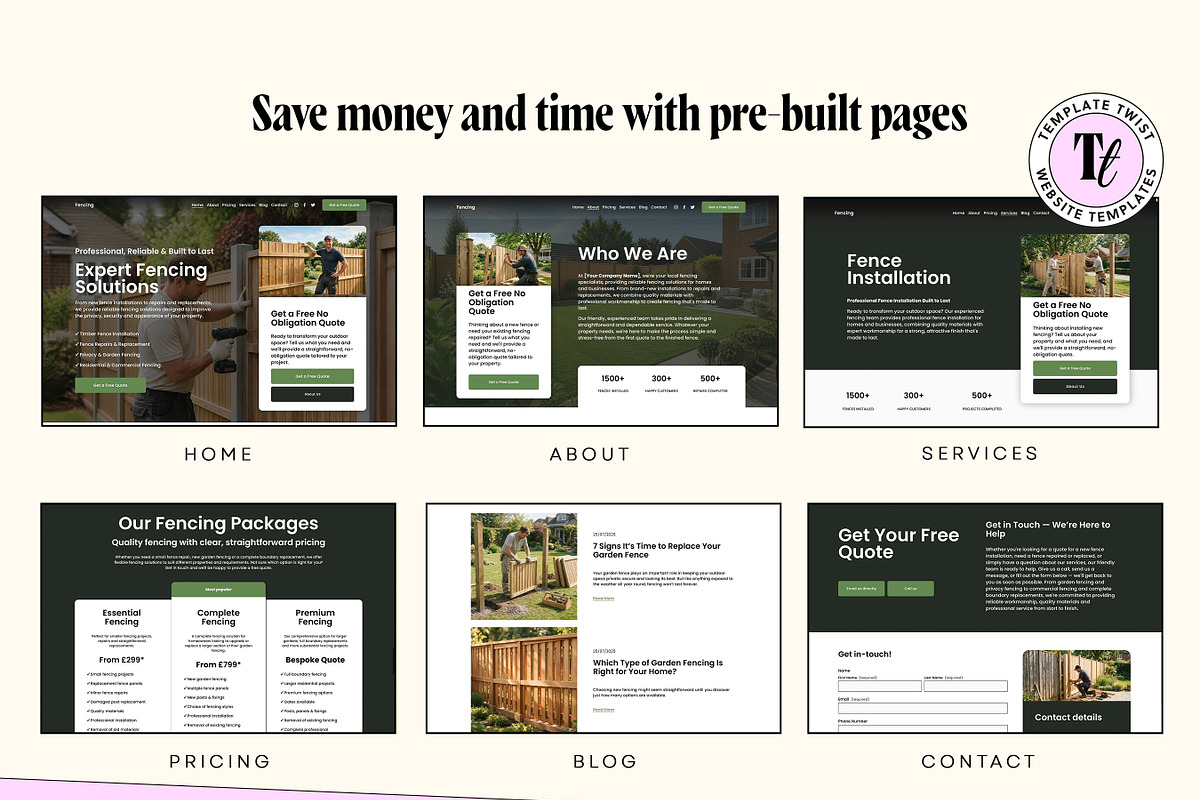 Fencing Website Template, a Squarespace Template by Template Twist Shop (Photo 3 of 9)