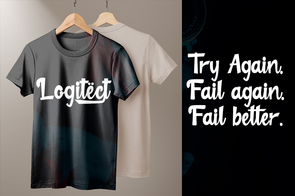 Logitect, a Script Font by Zaenal Studio (Photo 7 of 10)
