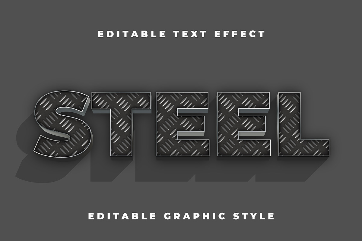 Industrial Metal Text Effect