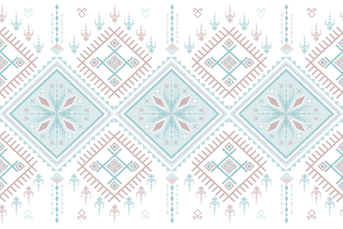 seamless blue geometric pattern
