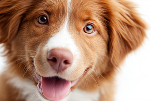 Portrait of a happy nova scotia dog, an Animal Photo by MistyDay