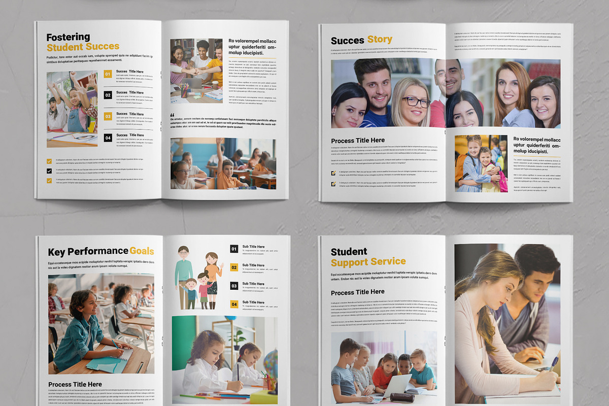Education Brochure Template Layout, a Brochure Template by ContestDesign (Photo 3 of 3)