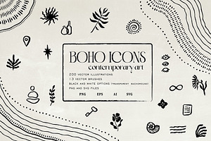 BOHO icons bundle, a Solid Icon by Garden in frame