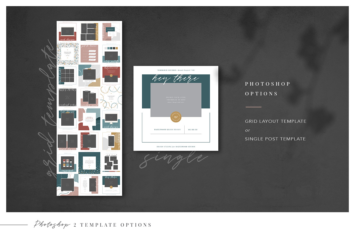HAZELWOOD | Social Pack | Psd & Indd, a Social Media Template by Marigold Studios (Photo 5 of 10)