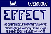 EFFECT FONT, a Blackletter Font by weknow (Thumbnail 1 of 8)