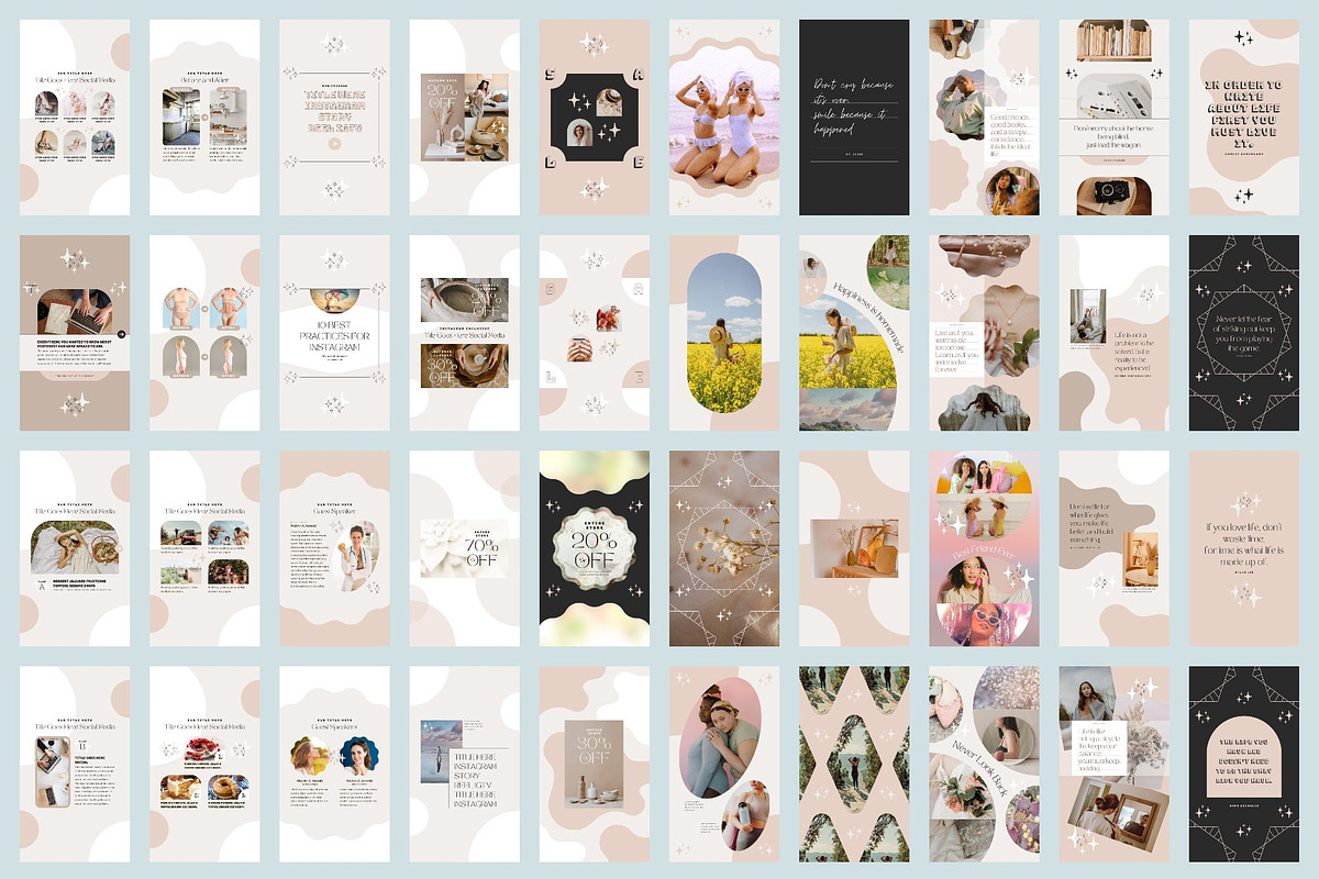 Instagram Template Canva Pack Shine, a Social Media Template by Keikoya (Photo 15 of 18)