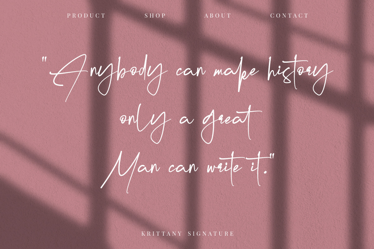 Krittany Signature Business Font, a Script Font by KennedyStudio (Photo 6 of 11)