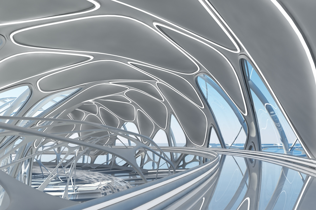 Futuristic Architectural Structure17, an Architecture 3D Model by Giimann (Photo 8 of 29)