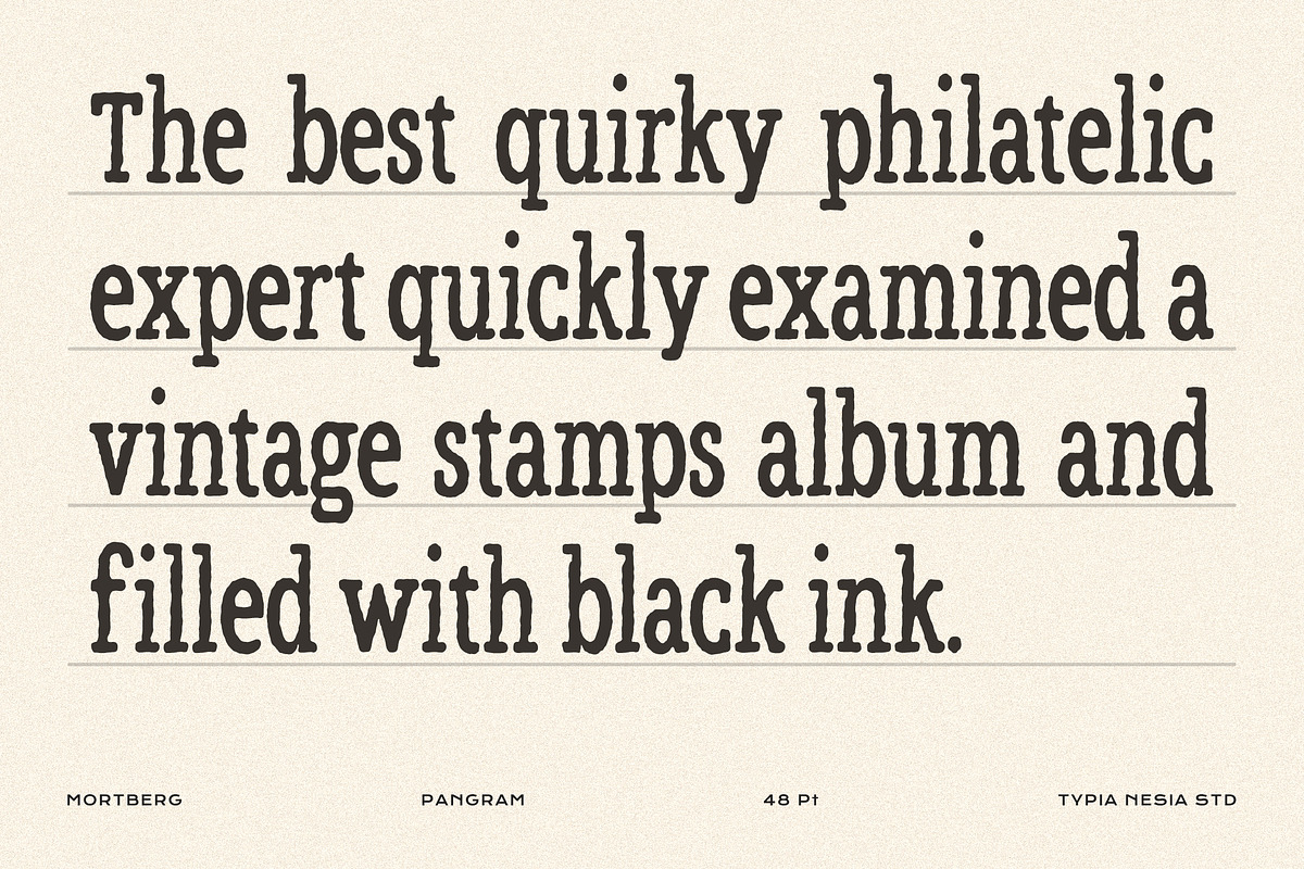 Mortberg – Rough Vintage Hand Drawn, a Slab Serif Font by Typia Nesia (Photo 5 of 11)