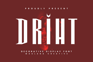 Driht Decorative Display Font