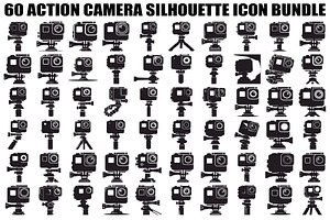 60 Action Camera Silhouette Icon, an Illustration by Artivon
