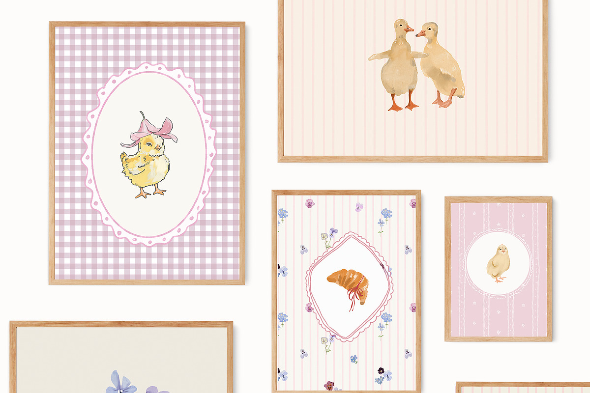 Vintage Nursery Prints Bundle - 140, a Background Graphic by Artemsky (Photo 8 of 17)