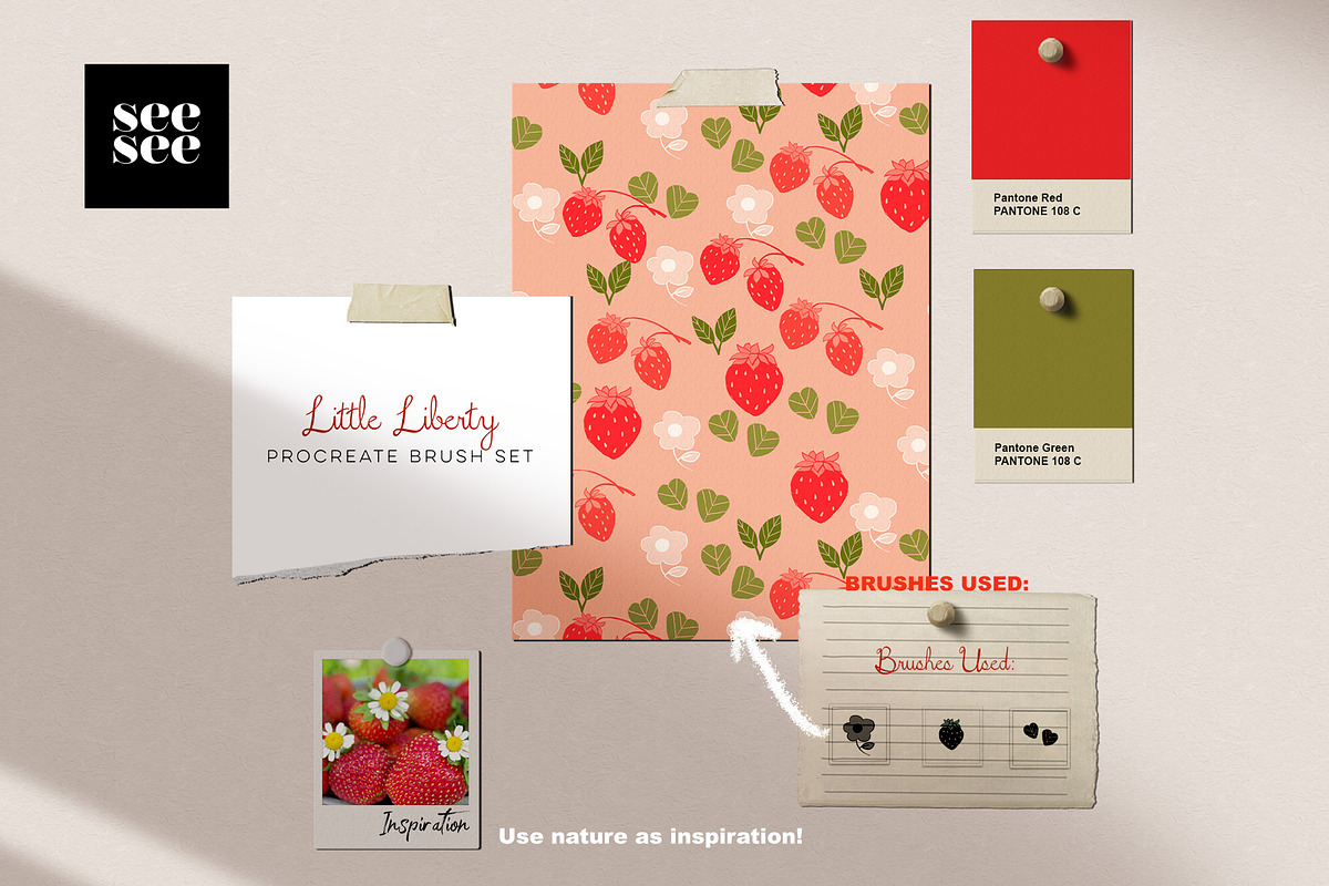 Little Liberty Procreate Brush Set, a Brush Add-On by CC CREATIVE CO (Photo 5 of 12)