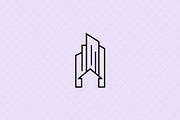 Minimalist Modern Building Icon, an Outline Icon by Vectorium Studio (Thumbnail 2 of 4)