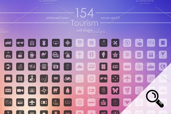 154 Tourism Icons