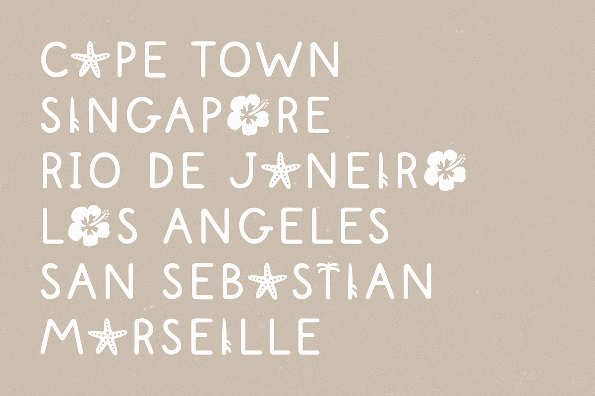 Coastal Paradise - Cute Summer Font, a Handwritten Font by simpleblues (Photo 4 of 12)