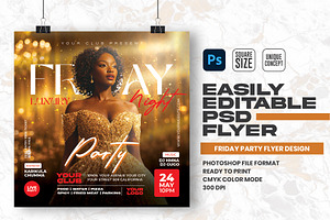 Show Friday Party Flyer Design, a Flyer Template by Shajib Shikder