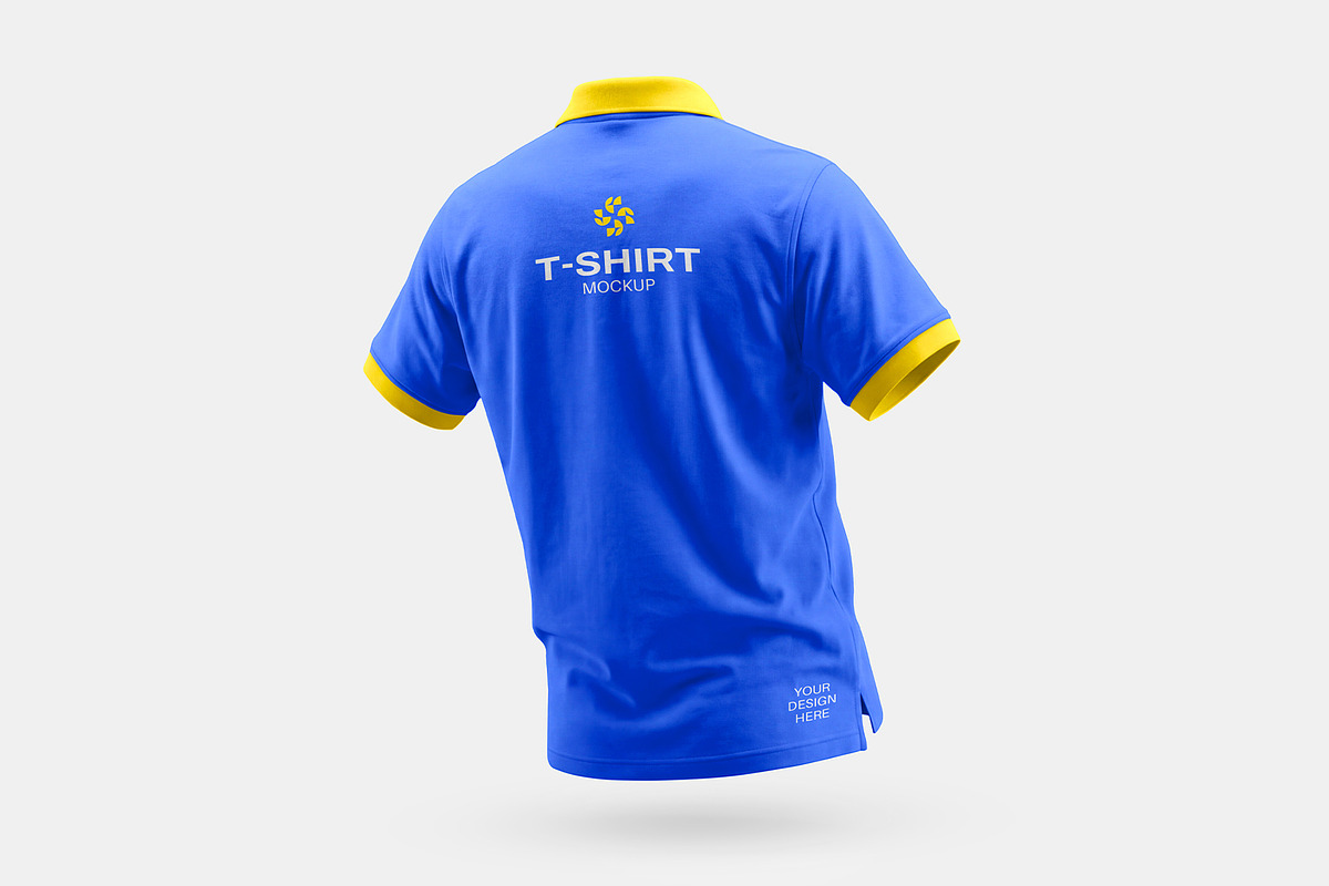 Polo & Crew Neck T-Shirt Mockup Set, a Shirt Mockup by graphypix (Photo 12 of 14)
