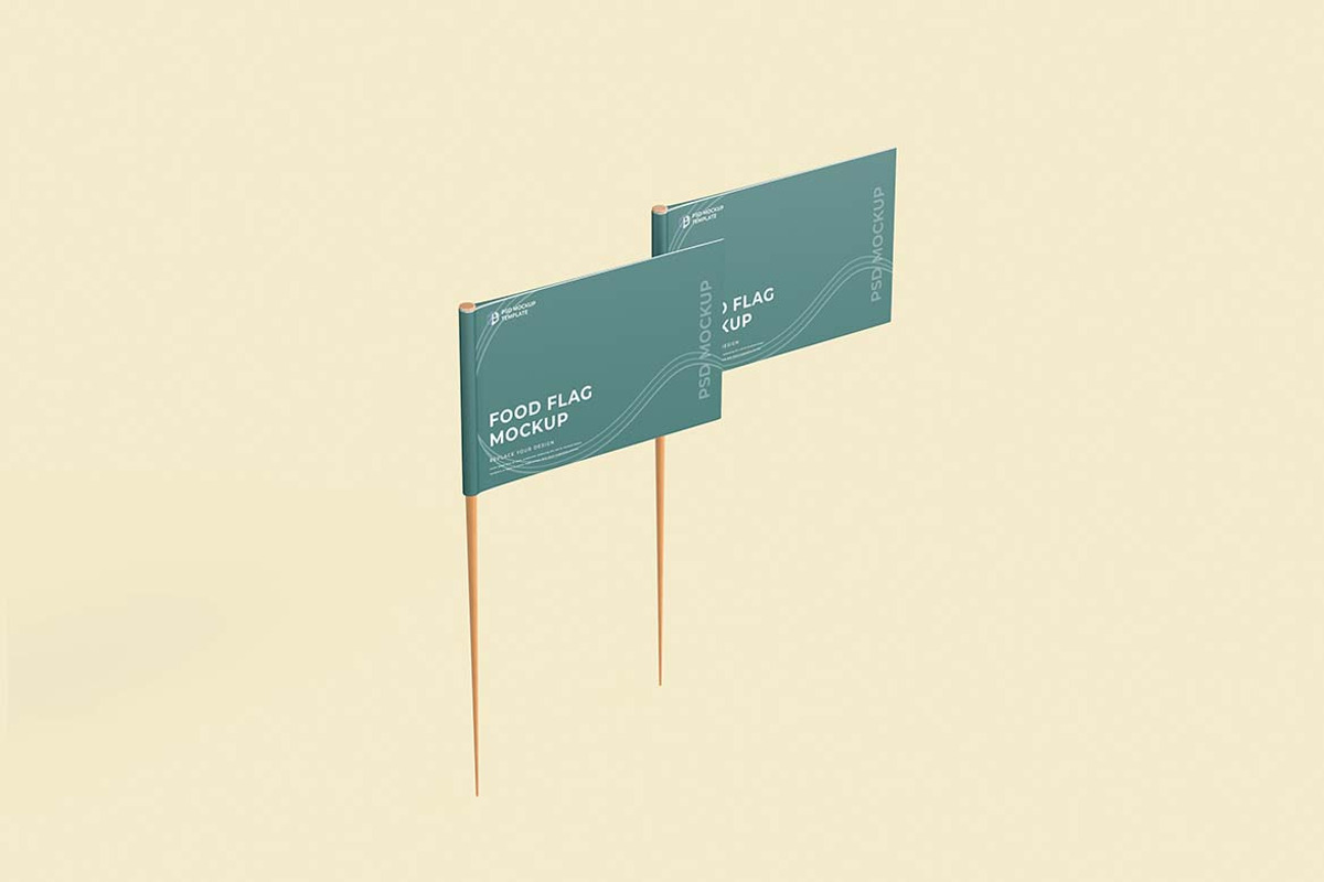 Food Flag Mockup, an Advertising Mockup by tiyasprabawa (Photo 5 of 5)