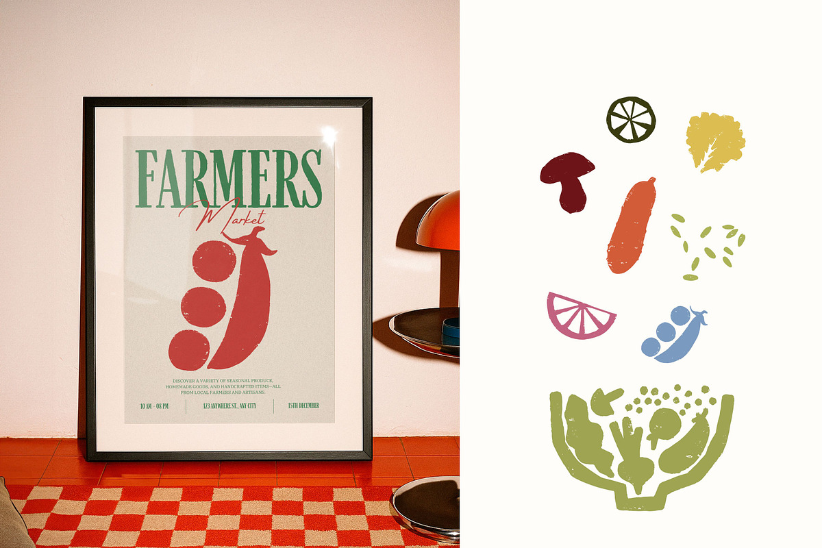 Farmers Market: 100+ Textured Food, a Food Illustration by Veyla (Photo 5 of 15)