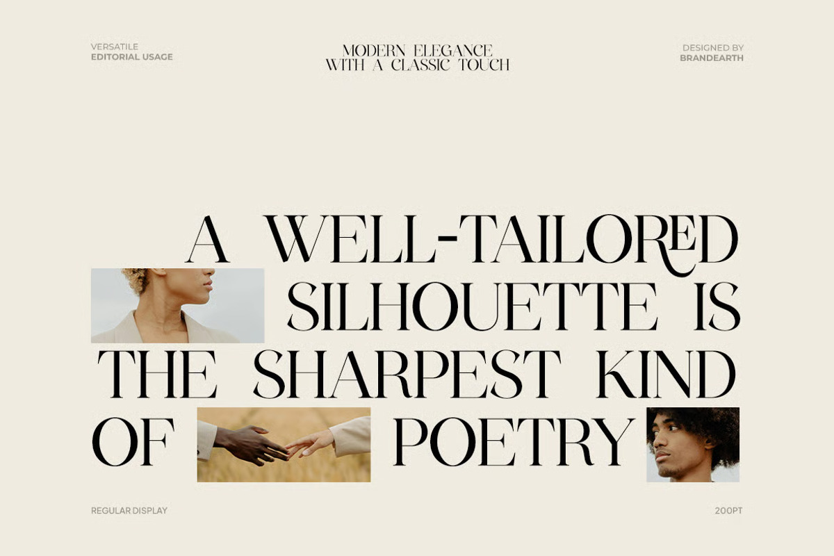 Wegato – A Stylish Serif Typeface, a Serif Font by Brand Earth (Photo 5 of 8)