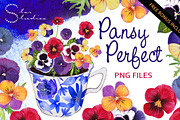 Pansy Perfect, an Illustration by Dana Designs (Thumbnail 1 of 4)