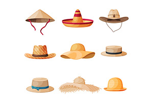 Summer Hats Collection, Straw