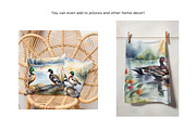 Watercolor Duck Pond Set 1, an Animal Illustration by Kat's Artful Creations (Thumbnail 3 of 9)