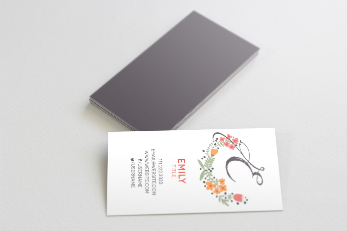 The Floral - Business Card Template, a Business Card Template by xxDeadPixels (Photo 4 of 5)